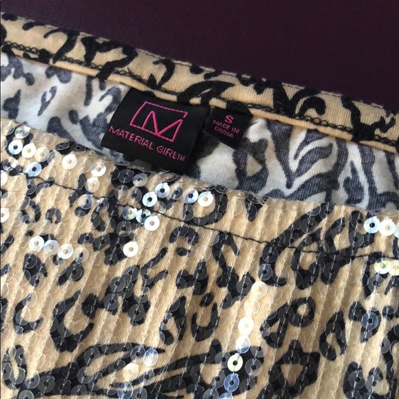 Sequin leopard mini skirt - Picture 4 of 4